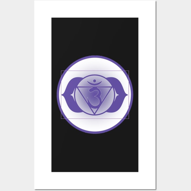 Open up your Third-Eye Chakra- Black Wall Art by EarthSoul